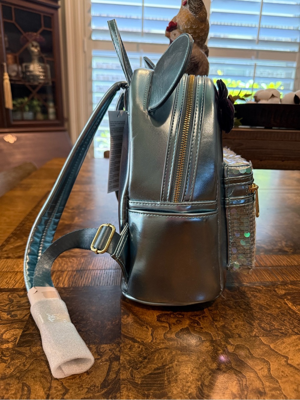 2022 Disney Cruise Line Little Mermaid w/Dinglehopper Mini Loungefly Backpack - Picture 2 of 5